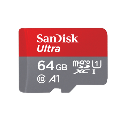 SanDisk Ultra 64GB, 100MB/s Class 10 Micro SD CARD