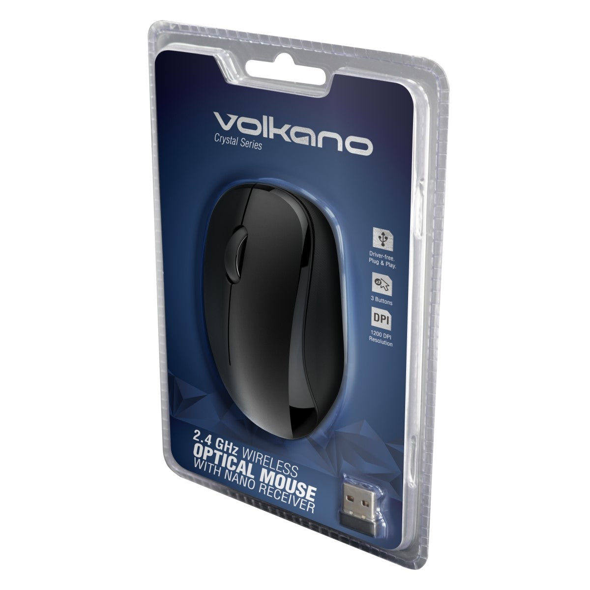 Volkano Crystal Series Wireless Mouse